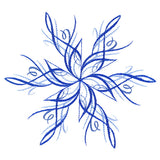 Winter Snowflake Calligraphy 4