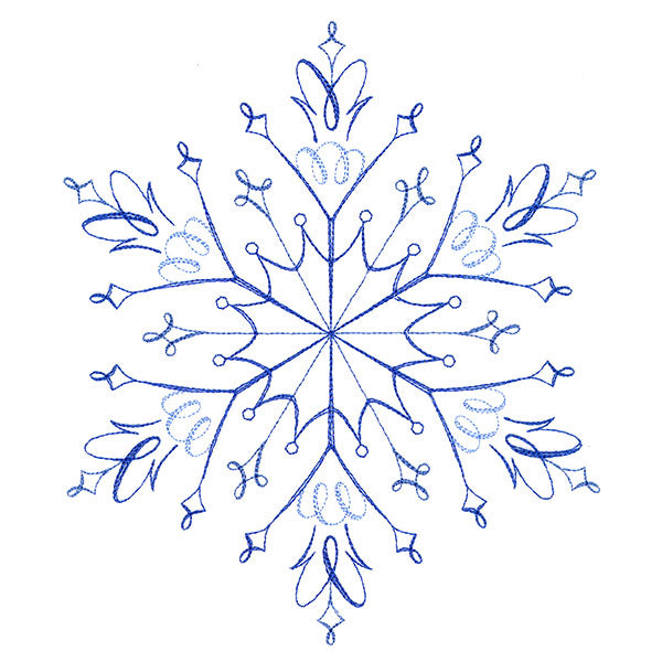 Winter Snowflake Calligraphy 5