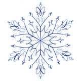 Winter Snowflake Calligraphy 5