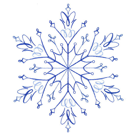 Winter Snowflake Calligraphy 5