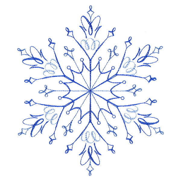 Winter Snowflake Calligraphy 5