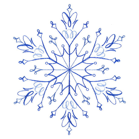Winter Snowflake Calligraphy 5