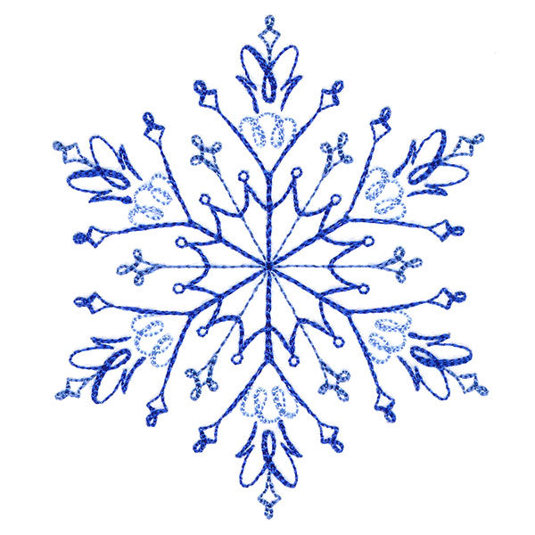 Winter Snowflake Calligraphy 5