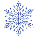 Winter Snowflake Calligraphy 5