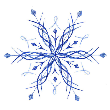 Winter Snowflake Calligraphy 6