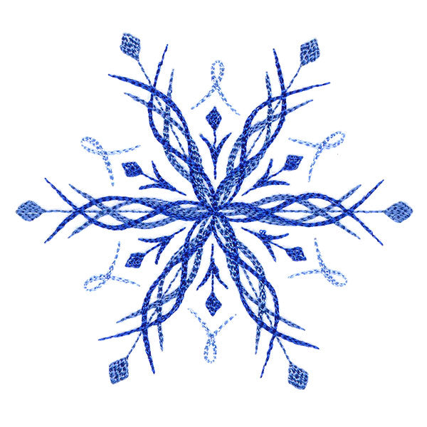 Winter Snowflake Calligraphy 6