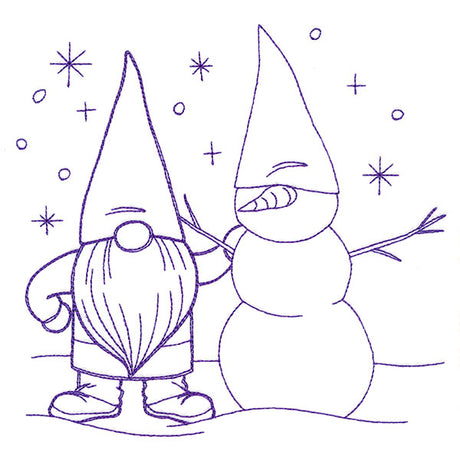 Gnome Through the Seasons - January