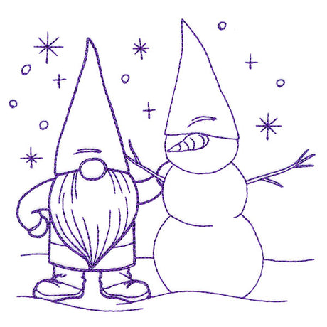 Gnome Through the Seasons - January