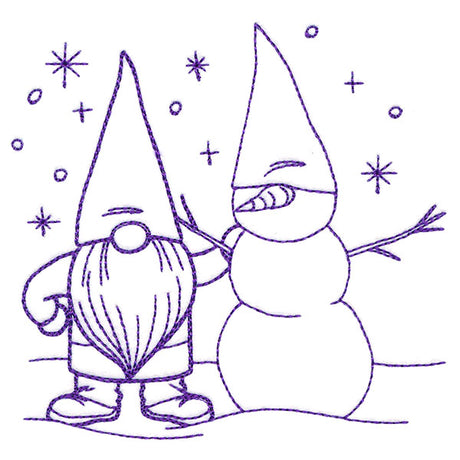 Gnome Through the Seasons - January