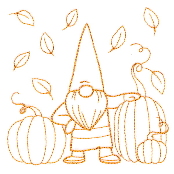 Gnome Through the Seasons - October