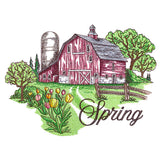 Spring in the Country Barn Scene