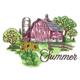 Summer in the Country Barn Scene