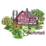 Summer in the Country Barn Scene