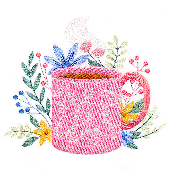 Coffee Time and Blooms