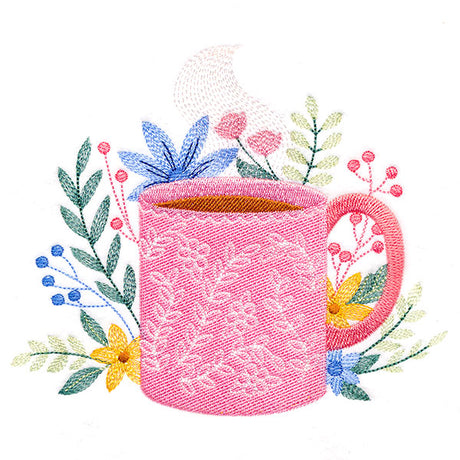 Coffee Time and Blooms