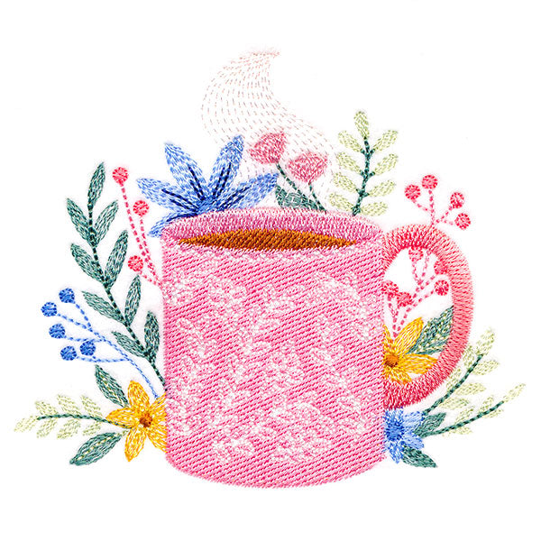 Coffee Time and Blooms