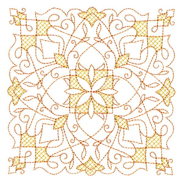 Wondrous Kaleidoscope 3 (Trapunto)