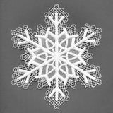 Serene Snowflake Lace Doily (Battenburg Lace)