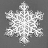 Serene Snowflake Lace Doily (Battenburg Lace)