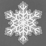 Serene Snowflake Lace Doily (Battenburg Lace)