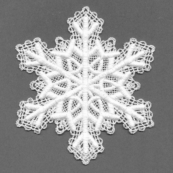 Serene Snowflake Lace Doily (Battenburg Lace)