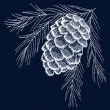 Frosted Pinecone Corner