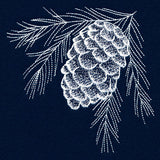 Frosted Pinecone Corner