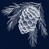 Frosted Pinecone Corner