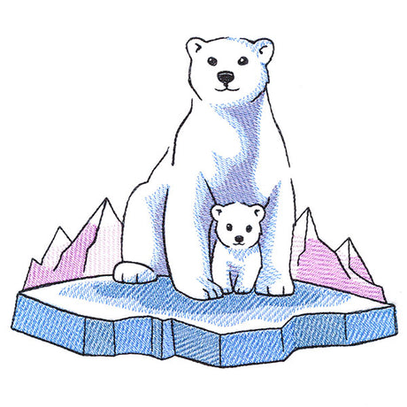 Cozy Arctic Polar Bears