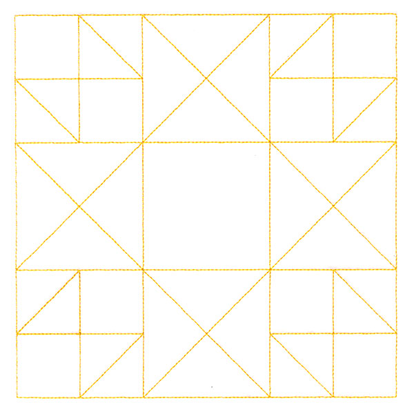 Traditional Quilting II - Crown of Thorns (Double Run)