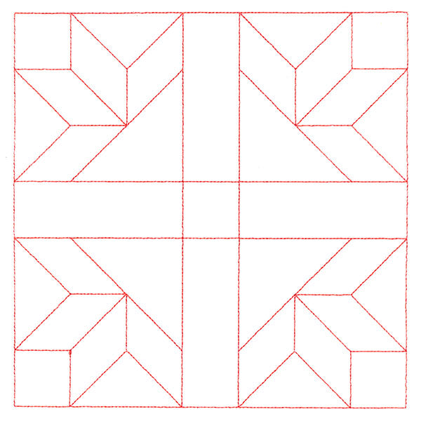 Traditional Quilting II - Goose Tracks (Double Run)