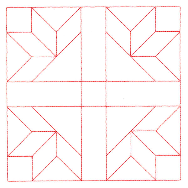 Traditional Quilting II - Goose Tracks (Double Run)