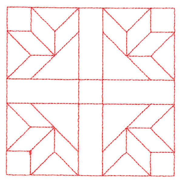 Traditional Quilting II - Goose Tracks (Double Run)