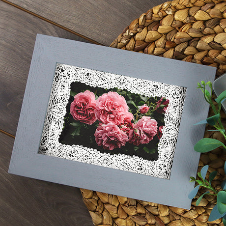 Delicate Photo Frame (Battenburg Lace)