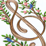 Woodland Blooms Treble Clef