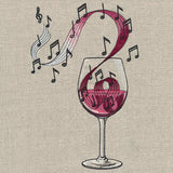 Notes of Flavor Wine Glass
