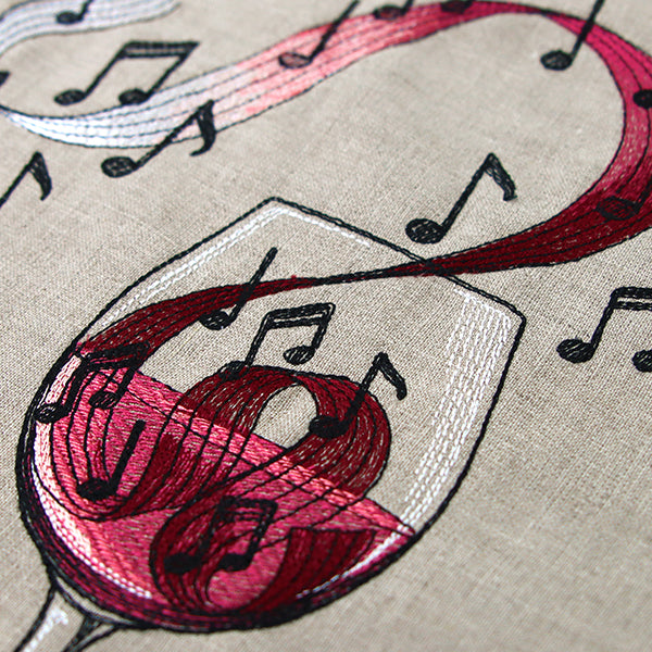 Notes of Flavor Wine Glass