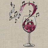 Notes of Flavor Wine Glass