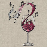 Notes of Flavor Wine Glass