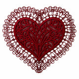 Romantic Heart Doily (Battenburg Lace)