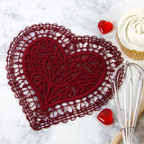 Romantic Heart Doily (Battenburg Lace)