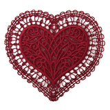 Romantic Heart Doily (Battenburg Lace)