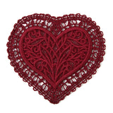 Romantic Heart Doily (Battenburg Lace)