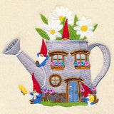 Spring Gnome Watering Can House