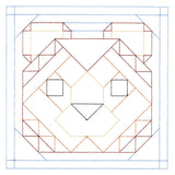 Woodland Animals Quilting - Bear (Double Run)