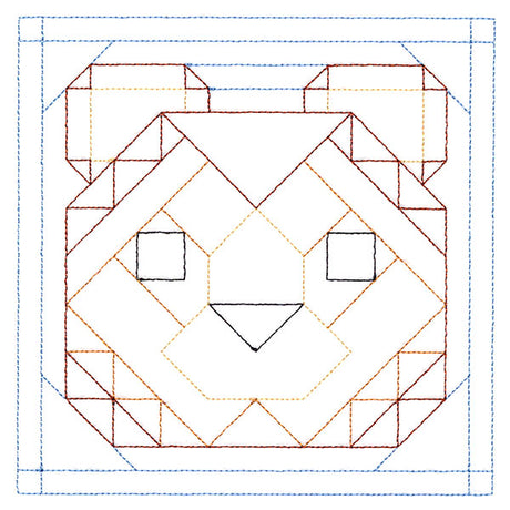 Woodland Animals Quilting - Bear (Double Run)
