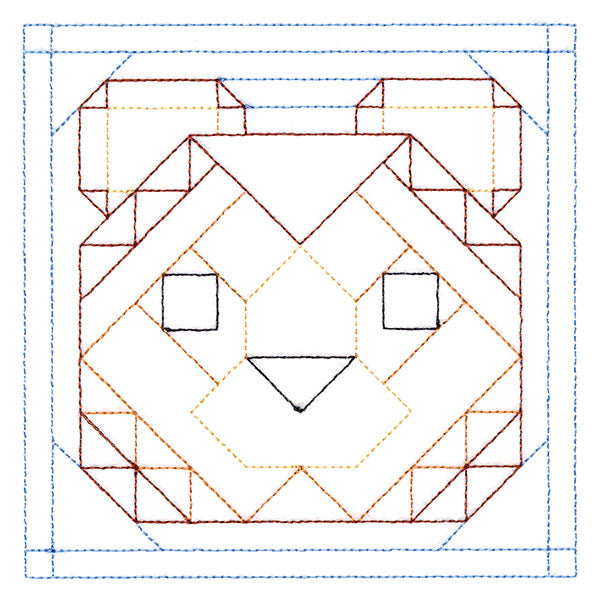 Woodland Animals Quilting - Bear (Double Run)