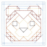 Woodland Animals Quilting - Bear (Double Run)