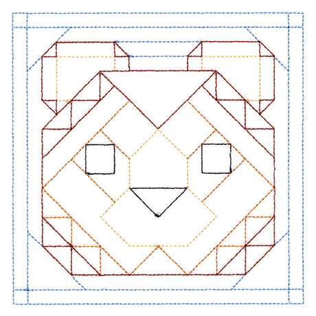 Woodland Animals Quilting - Bear (Double Run)