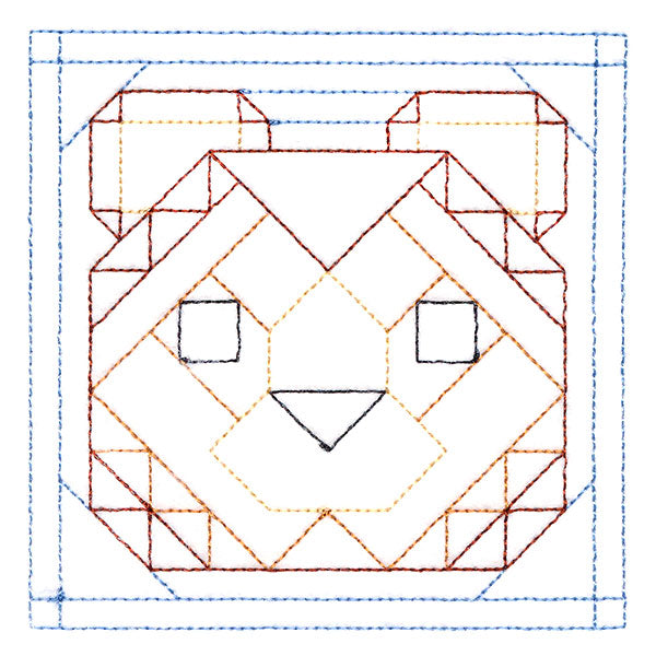 Woodland Animals Quilting - Bear (Double Run)